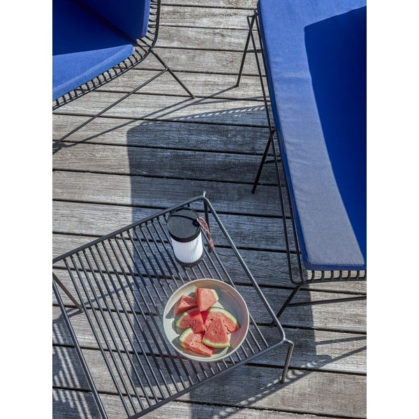 Čierna kovová záhradná lavica String – Hübsch-image-4