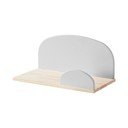 Menšia sivá nástenná polička Vipack Kiddy