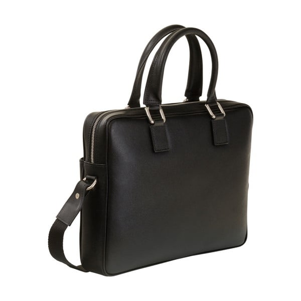 Čierna taška/kabelka z pravej kože Andrea Cardone Santo Duro