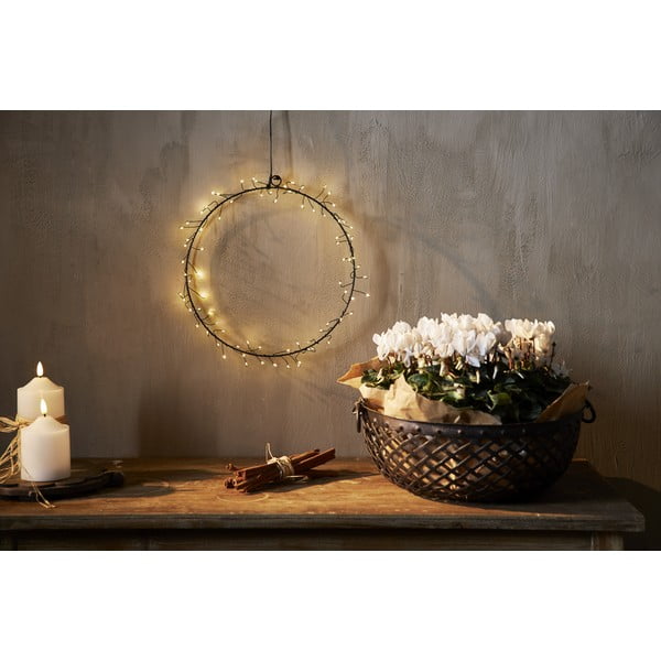 Čierna svetelná dekorácia s vianočným motívom ø 30 cm Nike – Star Trading-image-2