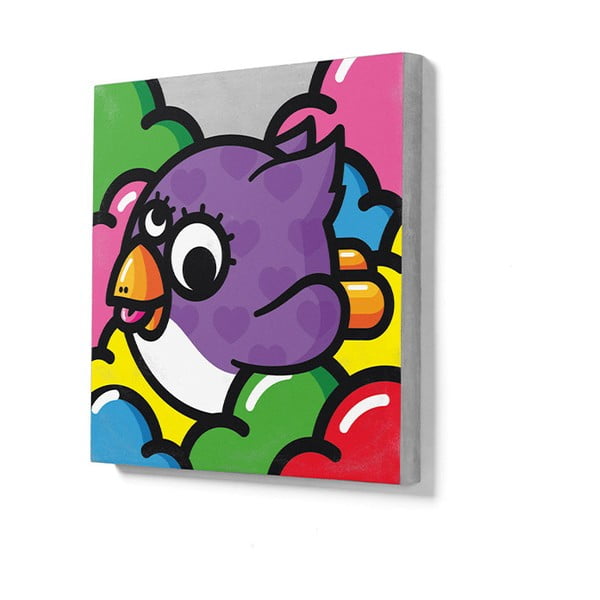 Betónový nástenný obraz Lyon Béton Volante Violette, 50 x 50 cm-image-1