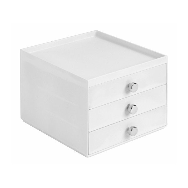 Biely organizér s 3 zásuvkami InterDesign Desk-image-3