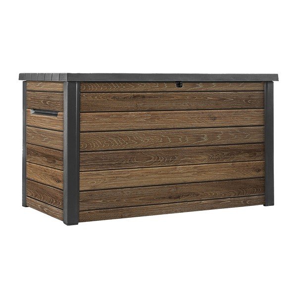 Hnedý plastový záhradný úložný box Signature – Keter