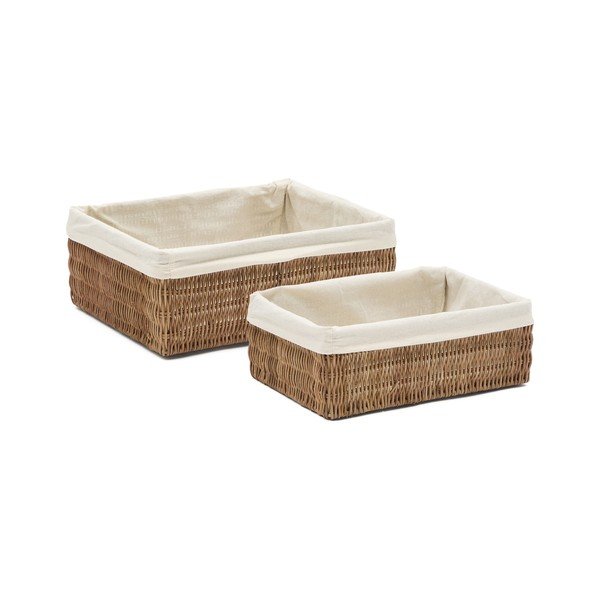 Ratanové košíky v súprave 2 ks 28x20x10 cm Indali – Kave Home