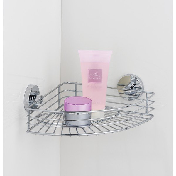 Samodržiaca súprava doplnkov do kúpeľne v lesklo striebornej farbe Bari – Wenko-image-1