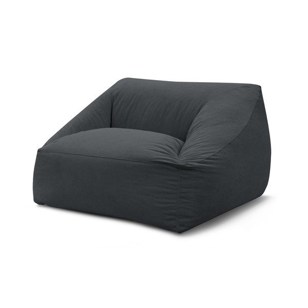 Tmavosivý menčestrový sedací vak Lilibet – Bobochic Paris