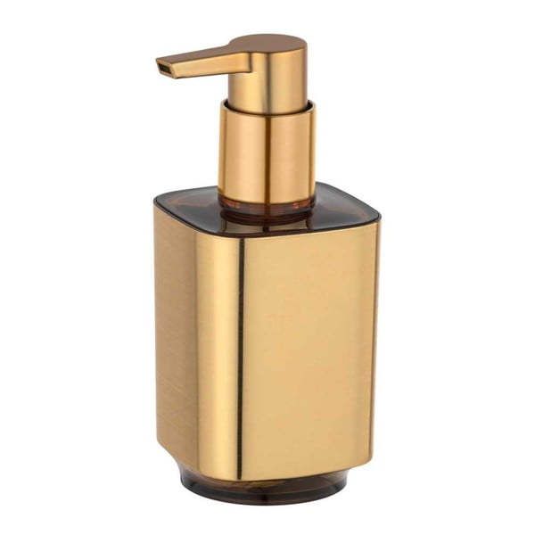 Plastová súprava doplnkov do kúpeľne v zlatej farbe Auron – Wenko-image-3