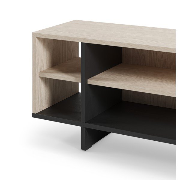 Čierny TV stolík 160x44x36 cm Cequoia – Marckeric-image-4