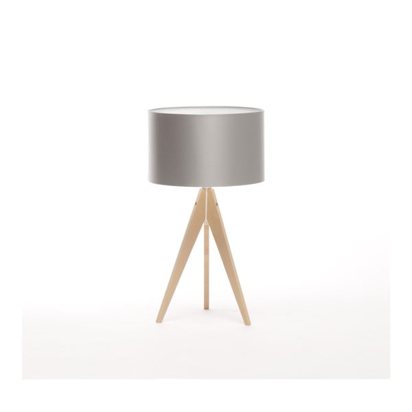 Strieborná stolová lampa 4room Artist, breza, Ø 33 cm