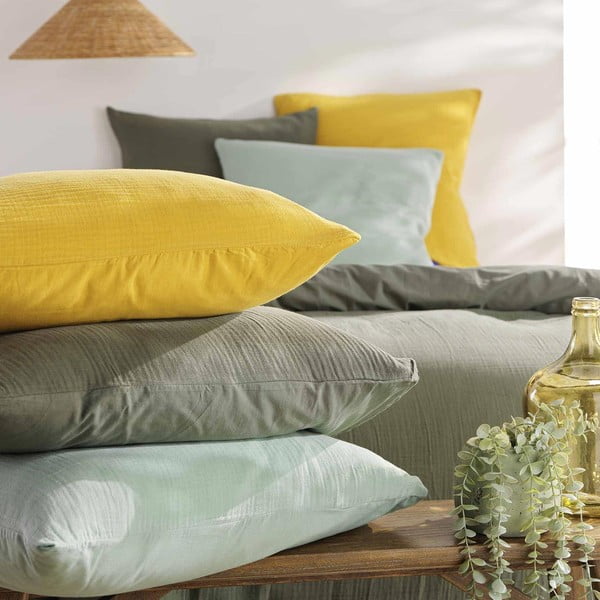 Ružové mušelínové obliečky na jednolôžko 140x200 cm Angelia – douceur d'intérieur-image-2