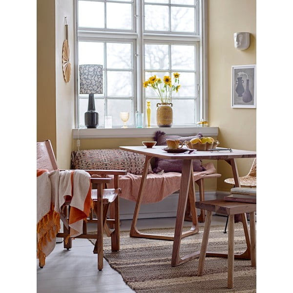 Zelená stolová lampa s textilným tienidlom (výška 62 cm) Olefine – Bloomingville-image-1