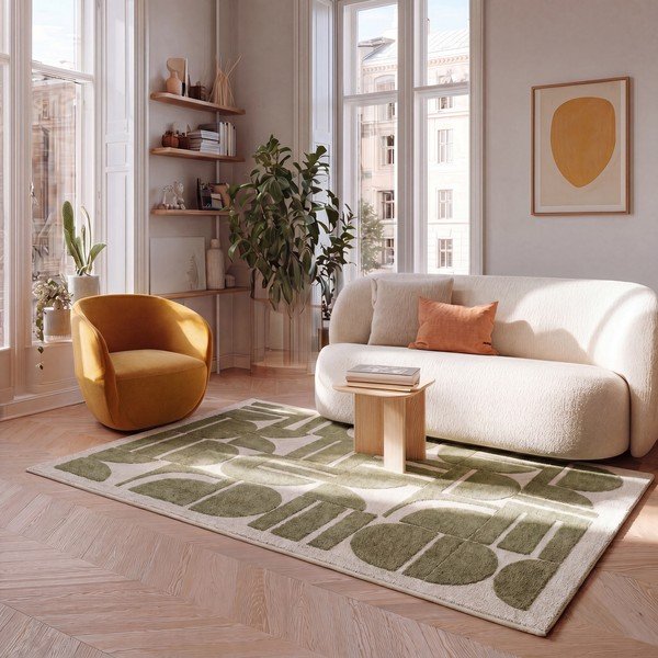 Khaki/béžový koberec 120x170 cm Candela – Universal-image-1