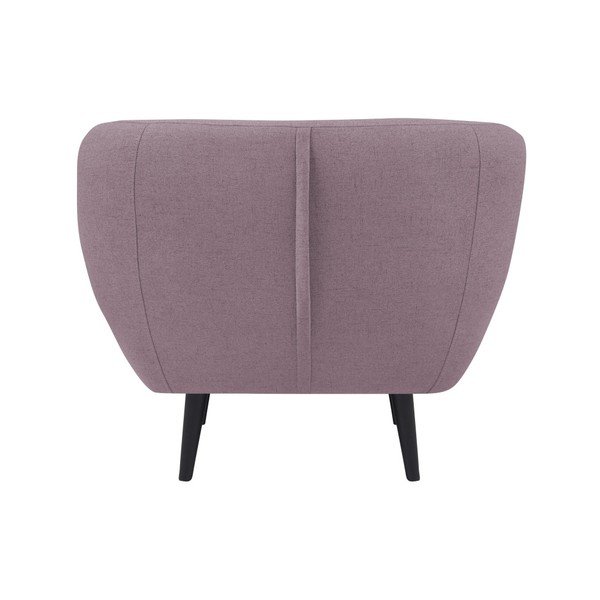 Ružové kreslo s hnedými nohami Mazzini Sofas Piemont-image-1