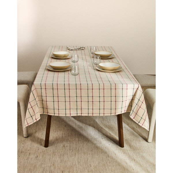 Ručne vyrobený obrus zo žakára 150x250 cm Aldelie – Kave Home-image-3