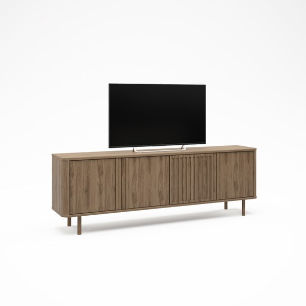 TV stolík v dekore duba v prírodnej farbe 180x60,5x35 cm Salma – Marckeric-image-4