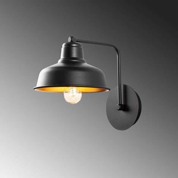 Čierne nástenné svietidlo Berceste – Opviq lights-image-3