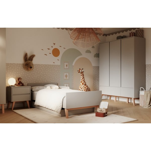 Sivý detský nočný stolík Swing – Pinio-image-3