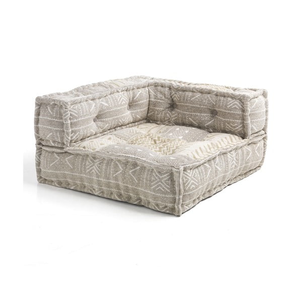 Bielobéžový modul pohovky (variabilný roh) Yara – Tomasucci