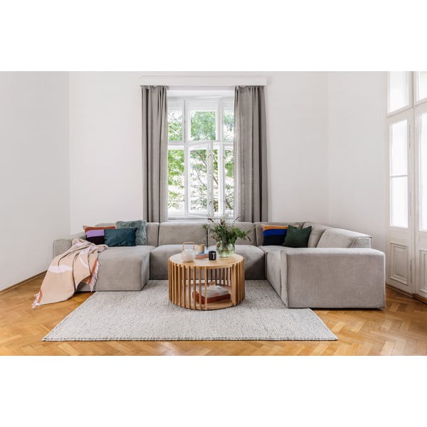 Béžová menčestrová rohová pohovka (ľavý roh) Sting - Scandic-image-1