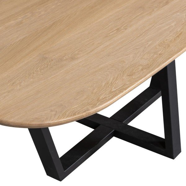 Jedálenský stôl s doskou z dubového dreva 100x220 cm Tablo – WOOOD-image-3