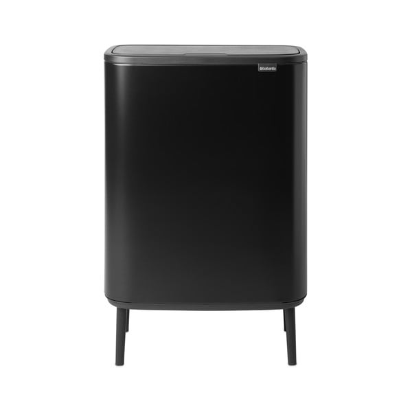 Matne čierny dotykový oceľový odpadkový kôš 60 l Bo Touch Bin Hi – Brabantia-image-4