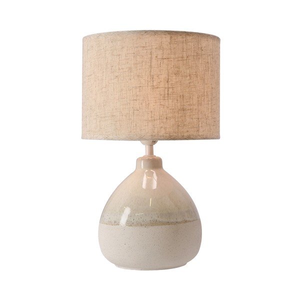 Béžová stolová lampa s textilným tienidlom (výška  41 cm) Ardo – Candellux Lighting-image-2