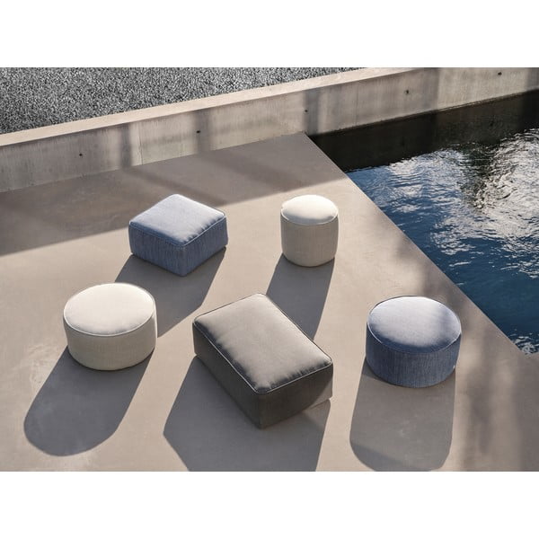 Tmavosivý záhradný taburet – Diphano-image-1