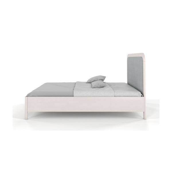 Biela dvojlôžková posteľ z bukového dreva Skandica Visby Modena, 200 x 200 cm-image-3