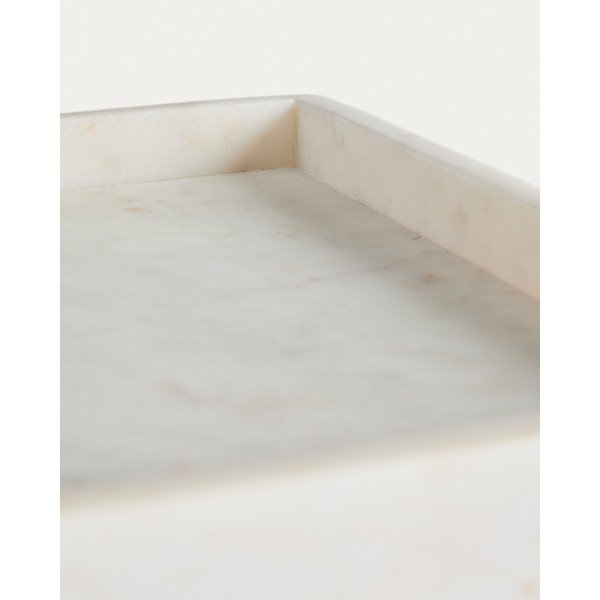 Mramorová dekoratívna tácka 35x35 cm Serela – Kave Home-image-3
