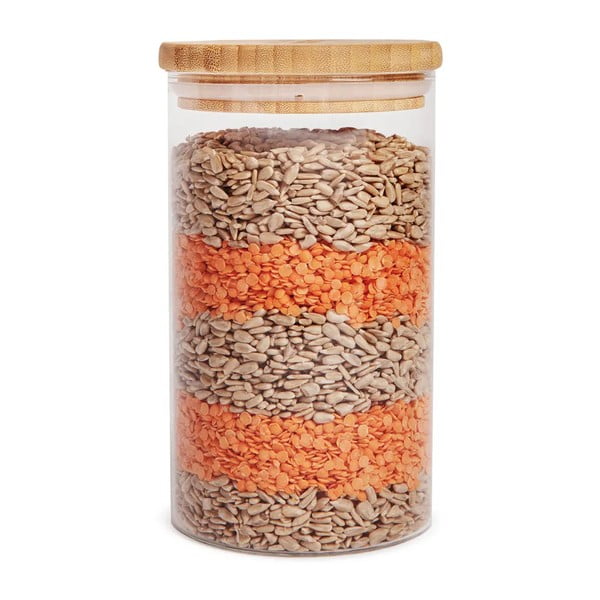 Mlynček, doštička a potravinové dózy v súprave 4 ks – Bonami Essentials-image-3