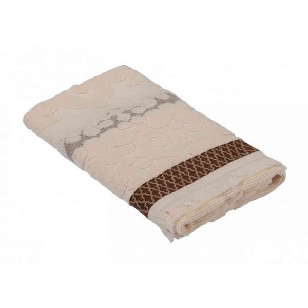 Hnedý bavlnený uterák Bella Maison Taraxacum, 50 × 90 cm