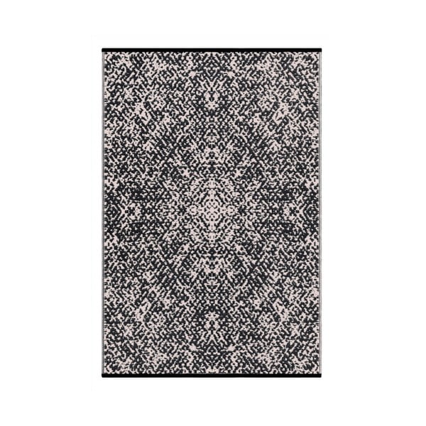 Čierno-béžový obojstranný koberec vhodný aj do exteriéru Green Decore Gatra, 120 × 180 cm
