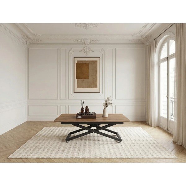 Konferenčný stolík v prírodnej farbe 80x120 cm Diana – Bobochic Paris-image-2
