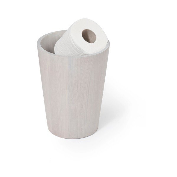 Sivý odpadkový kôš z dubového dreva Wireworks Mezz-image-1