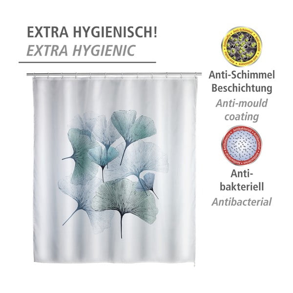 Prateľný sprchový záves Wenko Ginkgo, 180 x 200 cm-image-4