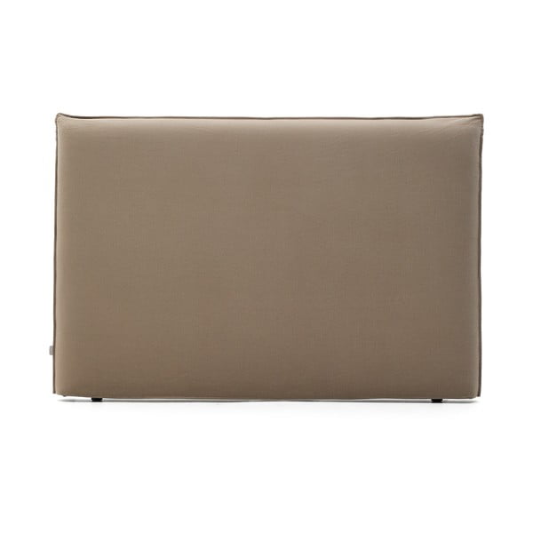 Taupe čalúnené čelo postele 180x118 cm Jaira – Kave Home-image-3