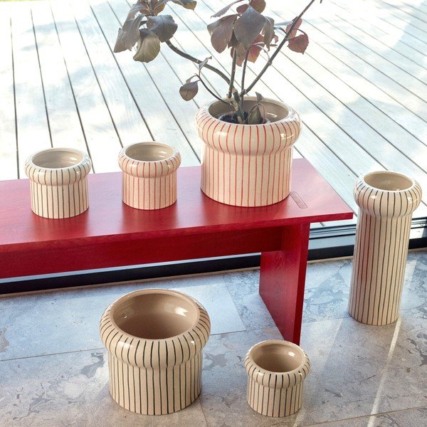 Červená drevená lavica Kotai – OYOY Living Design-image-1