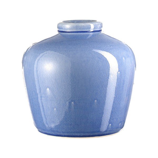 Modrá váza A Simple Mess Midnat, výška 19 cm