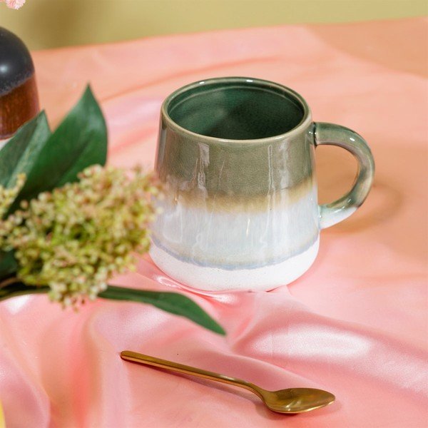 Zelený kameninový hrnček Sass & Belle Mojave, 450 ml-image-1