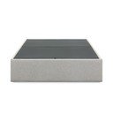 Sivá čalúnená dvojlôžková posteľ s úložným priestorom 160x200 cm Matters – Kave Home