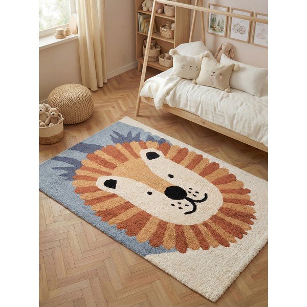 Prateľný/ručne tkaný bavlnený detský koberec 140x200 cm Snuggle Samba – Hanse Home-image-1