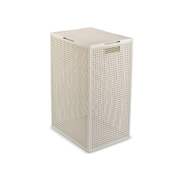 Krémovobiely kôš na bielizeň z recyklovaného plastu 60 l Kaya – Curver