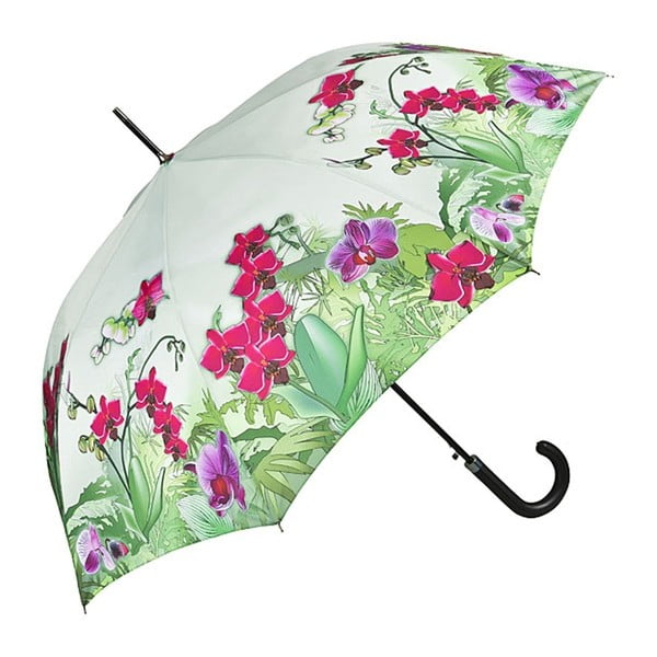 Dáždnik s rúčkou Von Lilienfeld Orchids, ø 100 cm