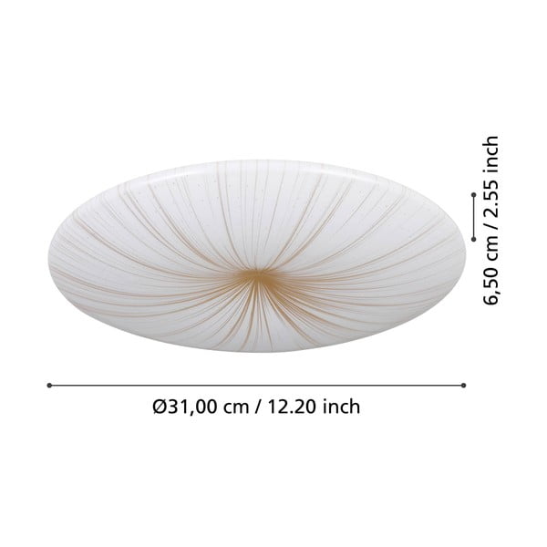 LED stropné svietidlo v bielo-zlatej farbe NIEVES 1 – EGLO-image-2