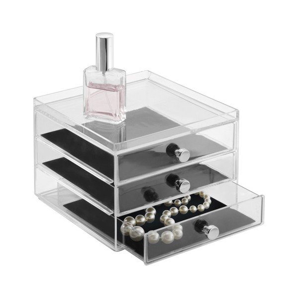 Organizér s 3 zásuvkami InterDesign Serwa, výška 12,5 cm-image-1