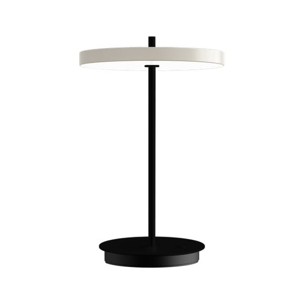 Čierno-biela kovová LED stolová lampa s kovovým tienidlom (výška 31 cm) Asteria Move – UMAGE-image-3