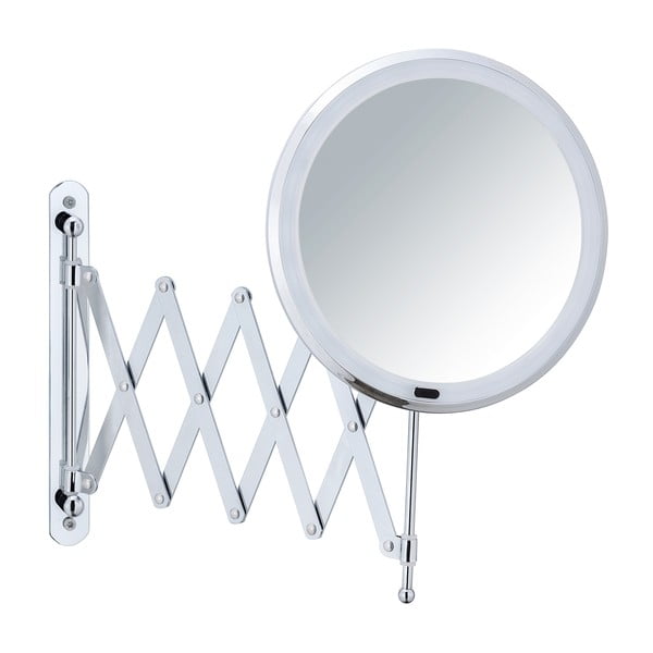 Kozmetické zrkadlo s osvetlením/zväčšovacie (5x) ø 20 cm Barona – Wenko-image-1