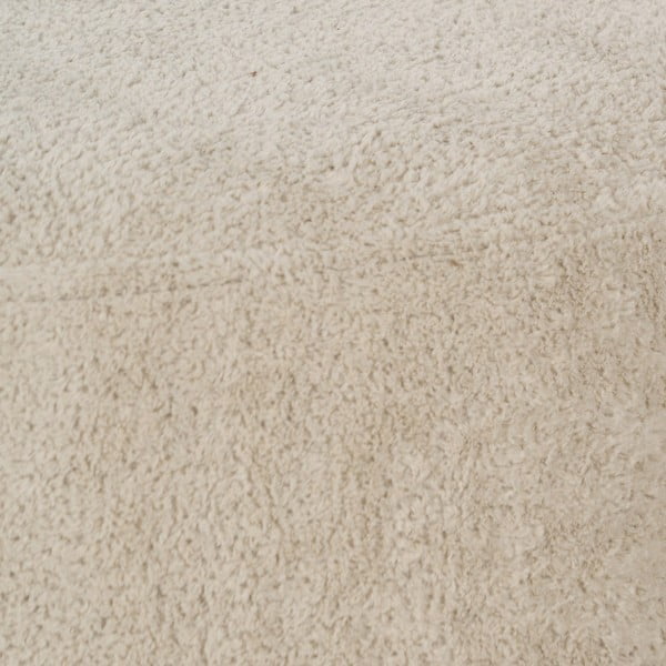 Béžový taburet z textílie buklé – Ixia-image-2