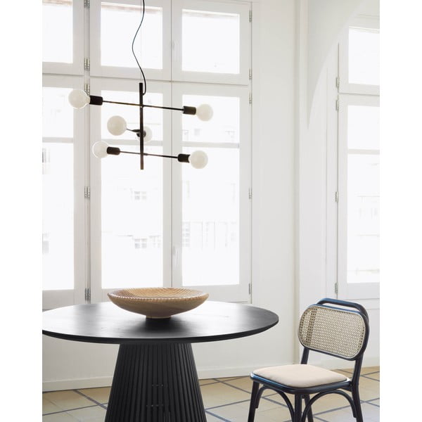 Čierne závesné svietidlo ø 55 cm Spica – Kave Home-image-1