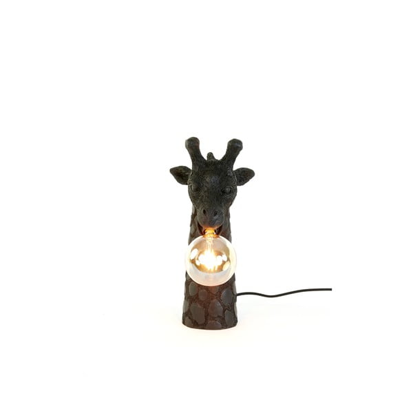 Matne čierna stolová lampa (výška 36 cm) Giraffe – Light & Living